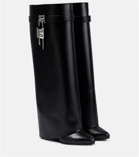 givenchy tall shark leather boots|Givenchy shark boots women.